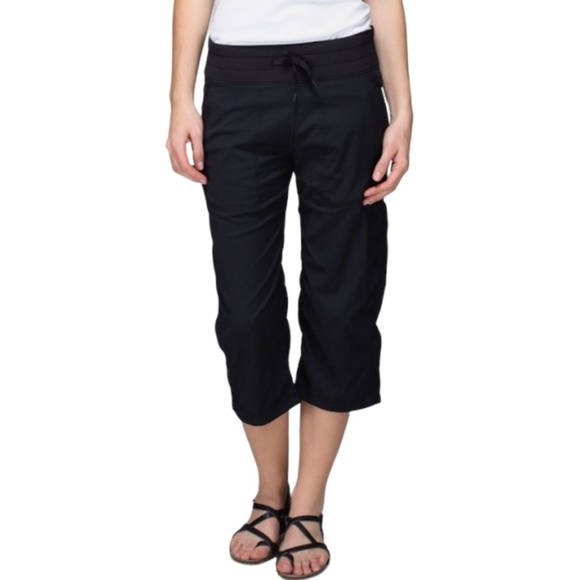 Lululemon Studio Crop Size 2 Black - Picture 1 of 15